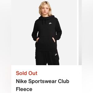 Nike funnel neck sportswear club fleece  SOLD OUT ONLINE , only worn and washed